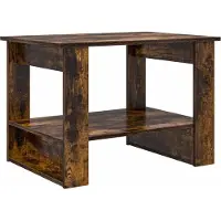vidaXL Couchtisch Geräucherte Eiche 72 x 50 x 50 cm Holzwerkstoff