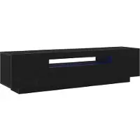 vidaXL TV-Schränk Schwarz 160 x 35 x 40 cm Holzwerkstoff