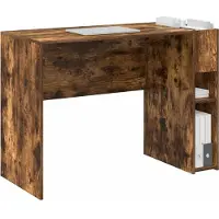 vidaXL Schreibtisch Geräucherte Eiche Holzwerkstoff 109 x 50 x 78 cm