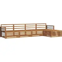 vidaXL Outdoor-Sofagarnitur 5 stk. Natur Massivholz Akazie