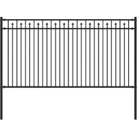 vidaXL Spitzenzaun BAARLO 200 x 150 cm Pulverbeschichteter Stahl