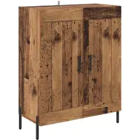 vidaXL Highboard Altholz 69,5 x 32,5 x 180 cm Holzwerkstoff