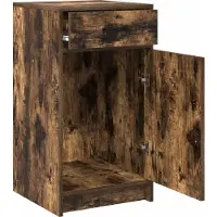vidaXL Sideboard Geräucherte Eiche 40 x 40,5 x 75 cm Holzwerkstoff
