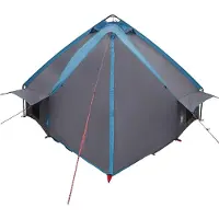 vidaXL Teepee Zelt für 6 Personen Blau und Grau 431 x 366 x 185 cm
