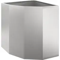 vidaXL Eckpflanzer Silber 45 x 45 x 50 cm Edelstahl