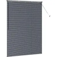 vidaXL Venezianische Jalousien Dunkelgrau 175 x 135 cm Aluminium
