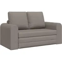 vidaXL Schlafsofa 60cm Taupe Stoff