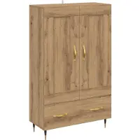vidaXL Highboard Artisan-Eiche 69,5 x 31 x 115 cm Holzwerkstoff
