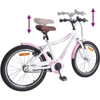 vidaXL Kinderfahrrad 20 Zoll für 6-11 Jahre alt Hellrosa