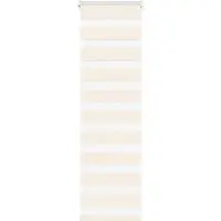 vidaXL Doppelrollo Marmorbeige 45x100 cm Stoffbreite 40,9 cm Polyester