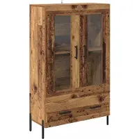 vidaXL Highboard CORONA Altholz 69,5 x 31 x 115 cm Holzwerkstoff