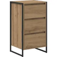 vidaXL Sideboard Kunsthandwerk Eiche 42 x 36 x 75,5 cm Holzwerkstoff