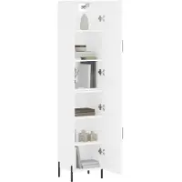 vidaXL Highboard Weiß 34,5x34x180 cm Holzwerkstoff