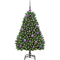 vidaXL Lumi (mit 150 LEDs und lilafarbenen Bällen)