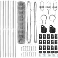 vidaXL Bodenmontierter Euro-Zaun 10 x 1,6 m Verzinkter Stahl Silber
