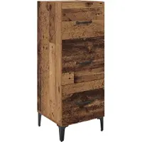 vidaXL Sideboard Altholz 34,5 x 34 x 90 cm Holzwerkstoff
