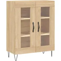 vidaXL Highboard Sonoma-Eiche 69,5x34x180 cm Holzwerkstoff