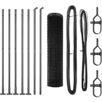 vidaXL Euro-Zaun mit Betonsockel 10 x 1,2 m PVC-beschichteter Stahl