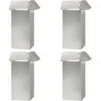 vidaXL Schneckenzauns 12 stk. 100 x 3,5 x 25 cm Edelstahl Silber