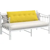 vidaXL Rückenkissen Helles Gelb 140 x 19 x 50 cm Stoff