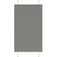 vidaXL Plissee Anthrazit 75x150 cm Stoffbreite 74,4 cm Polyester