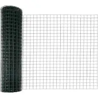 vidaXL Bodenmontierter Euro-Zaun 25 x 1,2 m PVC-beschichteter Stahl