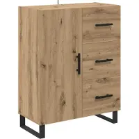 vidaXL Highboard 2 Stk. Artisan-Eiche 69,5 x 34 x 180 cm