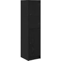 vidaXL Highboard Schwarz Eichen-Optik 35 x 37 x 142 cm Holzwerkstoff