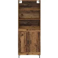 vidaXL Highboard Altholz 69,5 x 34 x 180 cm Holzwerkstoff