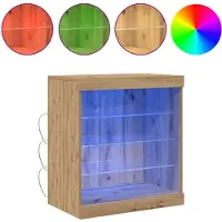 vidaXL LED-Sideboard Artisan-Eiche 60,5 x 37 x 67 cm Holzwerkstoff