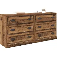 vidaXL Sideboards 2 Stk. Altholz 70 x 35,5 x 67,5 cm Holzwerkstoff