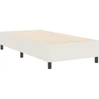 vidaXL Plattformbettgestell Creme 100 x 200 cm Cordstoff