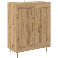 vidaXL Highboard Artisan-Eiche 69,5 x 34 x 180 cm Holzwerkstoff