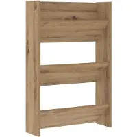 vidaXL Schuhschrank 60 x 18 x 90 cm Holzwerkstoff Artisan-Eiche