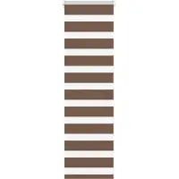 vidaXL Doppelrollo Braun 50x100 cm Stoffbreite 45,9 cm Polyester