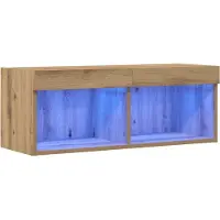 vidaXL TV-Schrankset 80 x 30 x 30 cm Artisan-Eiche Holzwerkstoff