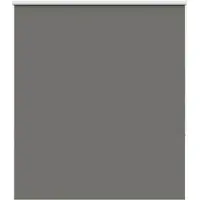 vidaXL Verdunkelungsrollo Grau 130x130cm Stoffbreite 126,6cm Polyester