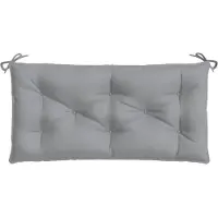 vidaXL Gartenbank-Auflage Grau 100x50x7 cm Oxford-Gewebe