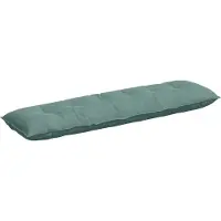 vidaXL Rückenkissen Meergrün 180 x 50 cm Cordstoff