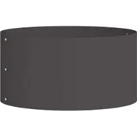 vidaXL Pflanzenring Schwarz 40 x 40 x 20 cm Kaltgewalzter Stahl