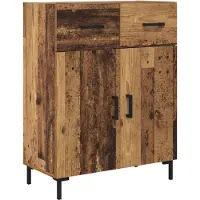 vidaXL Highboard Altholz 69,5 x 34 x 180 cm Holzwerkstoff