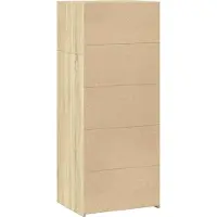 vidaXL Highboard Sonoma-Eiche 50x41x124 cm Holzwerkstoff