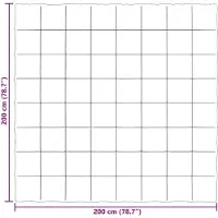 vidaXL Ganzjahresbettdecke Dunkelblau 200 x 200 cm Mikrofaser