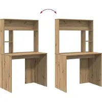 vidaXL Schreibtisch Artisan-Eiche 91 x 50 x 149 cm Holzwerkstoff