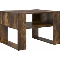 vidaXL Couchtisch Geräucherte Eiche 66 x 53 x 45 cm Holzwerkstoff