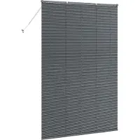 vidaXL Venezianische Jalousien Dunkelgrau 220 x 145 cm Aluminium