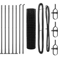 vidaXL Euro-Zaun mit Betonsockel 10 x 1 m PVC-beschichteter Stahl Grau