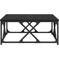 vidaXL Couchtisch Schwarz Eichen-Optik 70 x 70 x 30 cm Holzwerkstoff