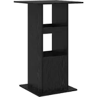 vidaXL Bartisch 60 x 60 x 100 cm Holzwerkstoff Schwarz Eichen-Optik