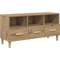 vidaXL TV-Schränk Kunsthandwerk Eiche 102 x 36 x 50 cm Holzwerkstoff